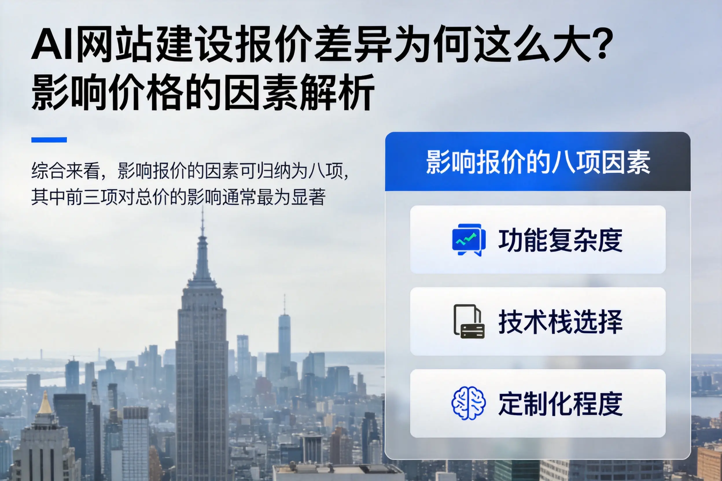 晋中AI网站建设报价差异为何这么大？影响价格的因素解析