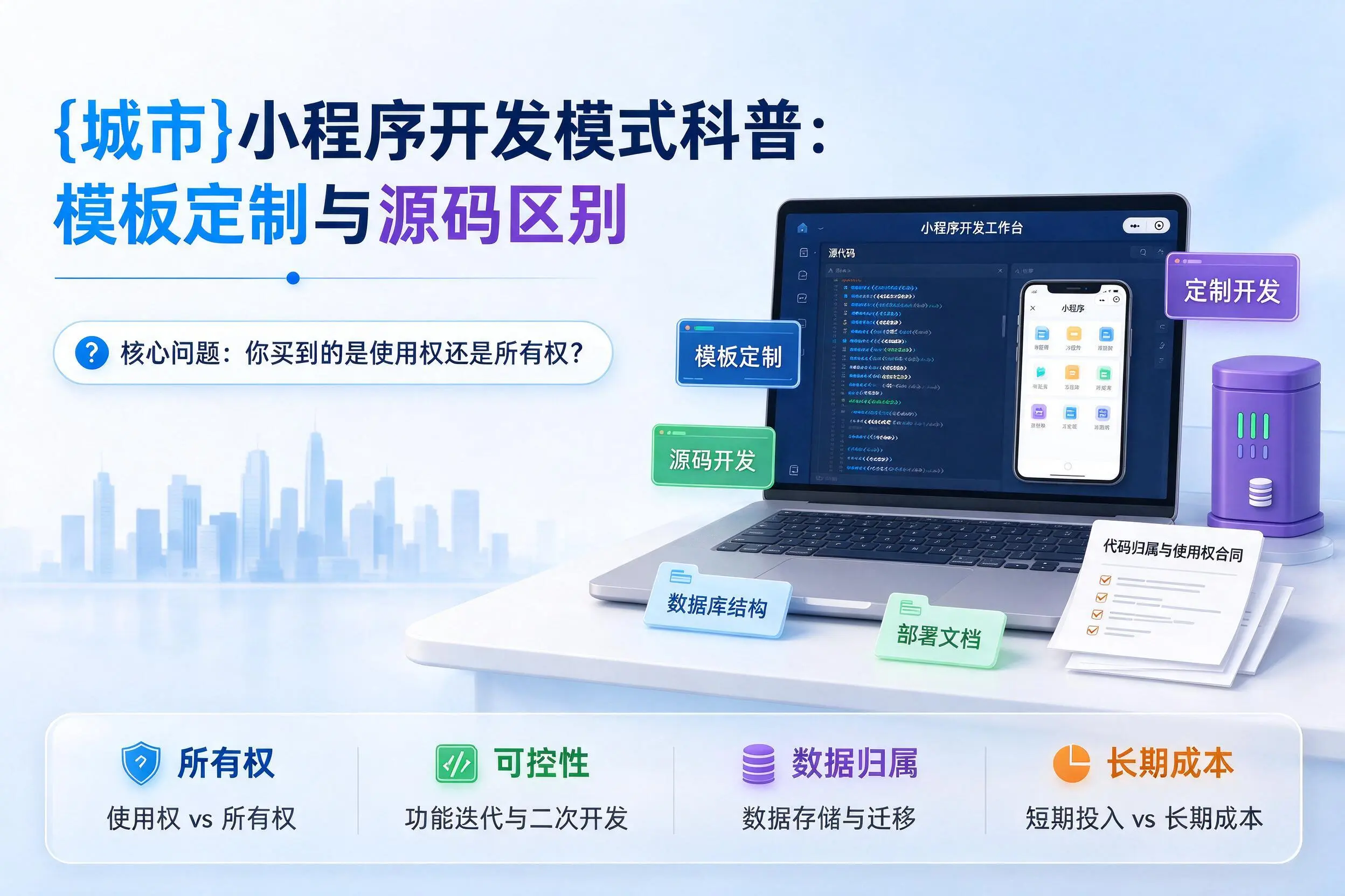 晋中小程序开发模式科普：模板定制与源码区别