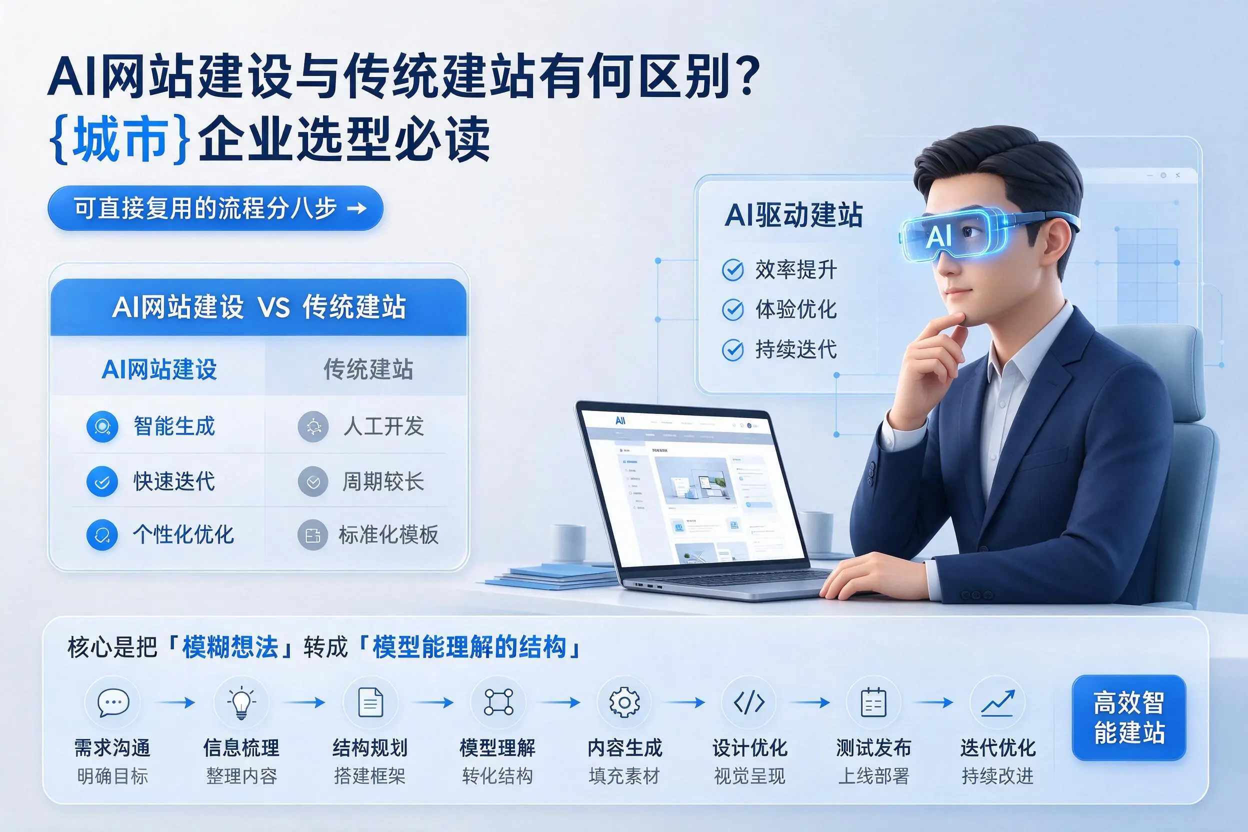 AI网站建设与传统建站有何区别?晋中企业选型必读