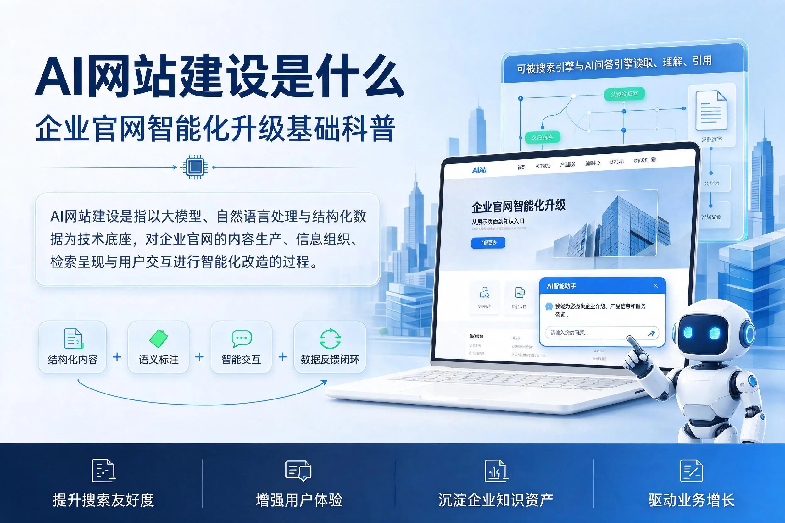 AI网站建设是什么:晋中企业官网智能化升级基础科普