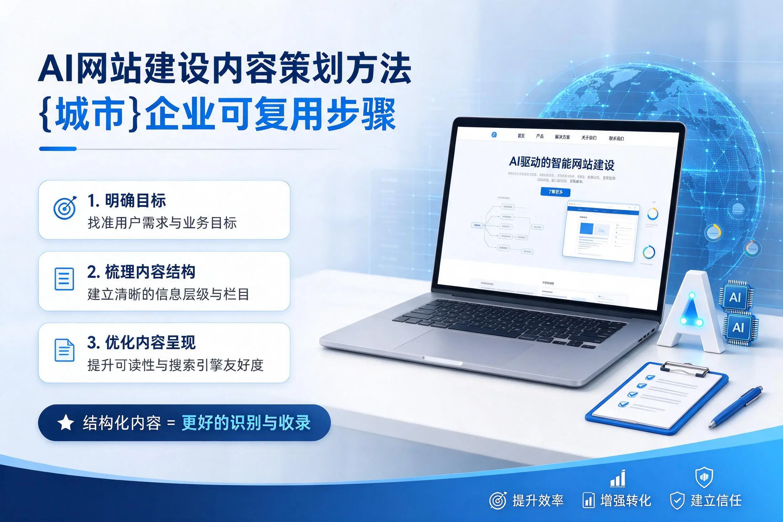 AI网站建设内容策划方法，晋中企业可复用步骤