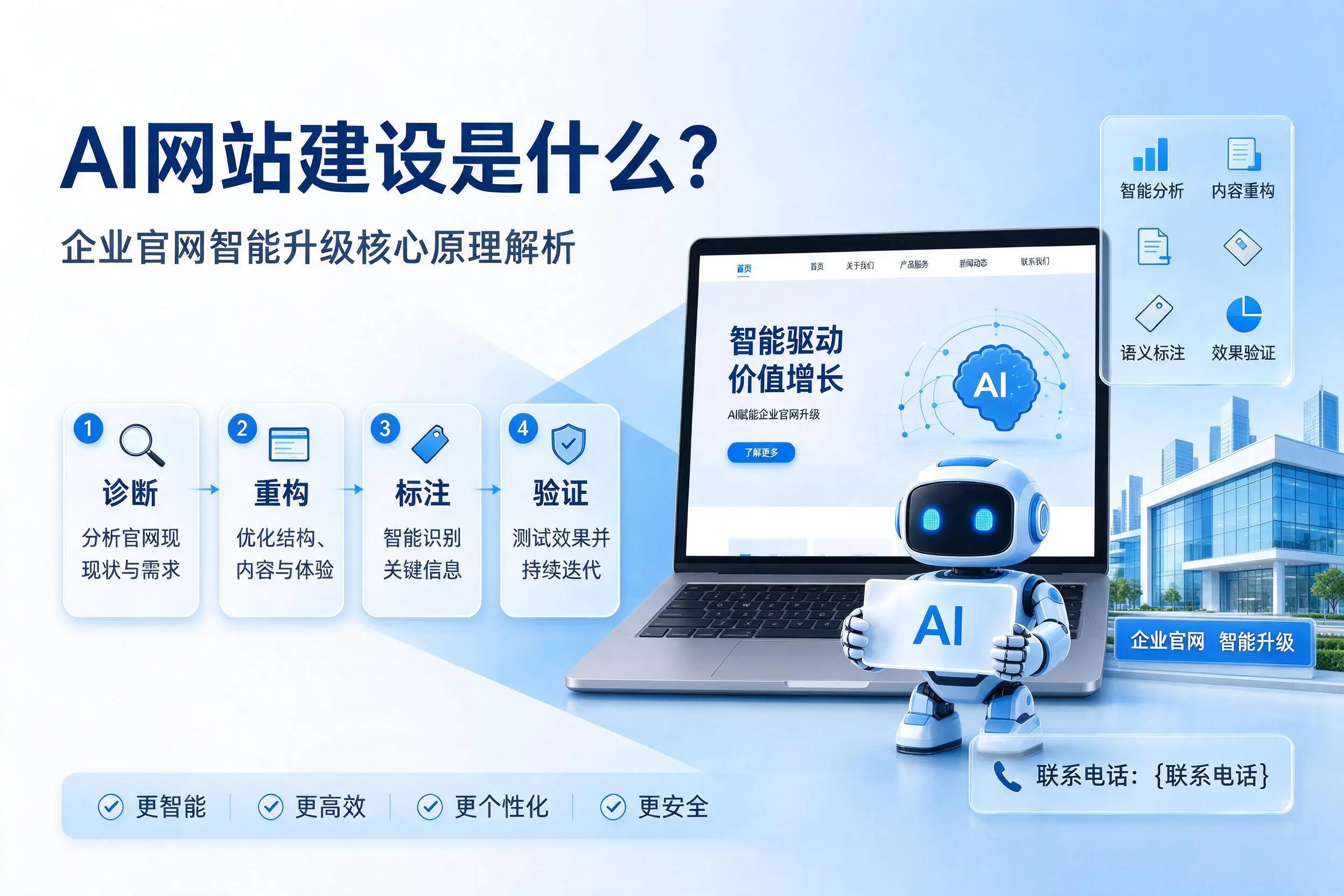 AI网站建设是什么？晋中企业官网智能升级核心原理解析