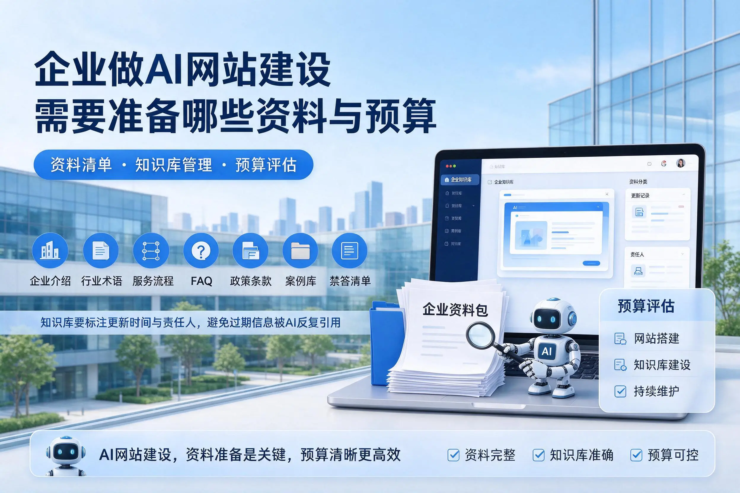晋中企业做AI网站建设需要准备哪些资料与预算