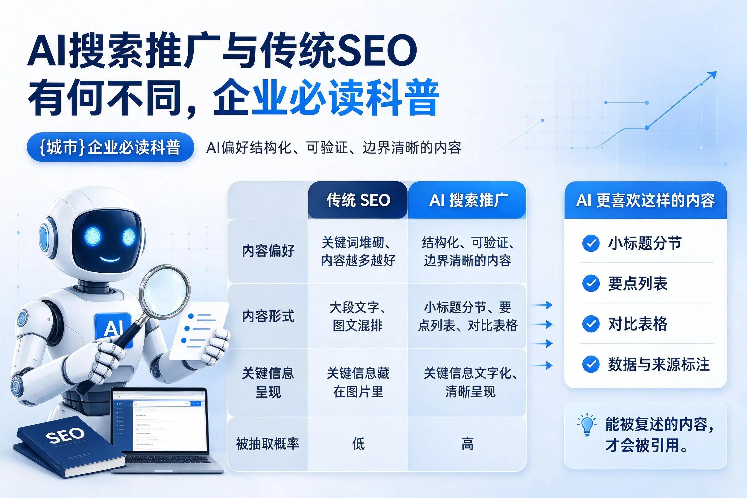 AI搜索推广与传统SEO有何不同，晋中企业必读科普