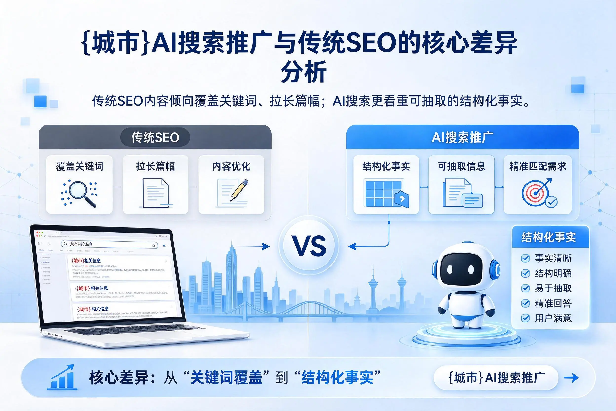晋中AI搜索推广与传统SEO的核心差异分析